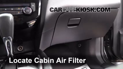 2014 Nissan Rogue SL 2.5L 4 Cyl. Filtro de aire (interior) Cambio
