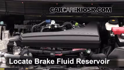 2014 Nissan Rogue SL 2.5L 4 Cyl. Brake Fluid Check Fluid Level