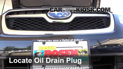 2014 Subaru XV Crosstrek Limited 2.0L 4 Cyl. Aceite Cambiar aceite y filtro de aceite