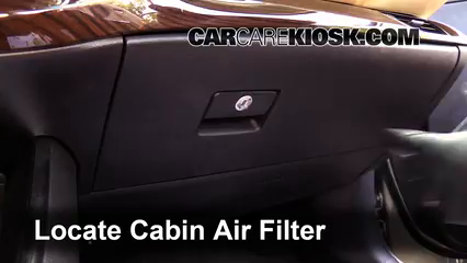 2014 Toyota Avalon Hybrid XLE 2.5L 4 Cyl. Filtro de aire (interior)