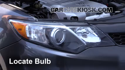 2014 Toyota Camry SE 3.5L V6 Lights Highbeam (replace bulb)