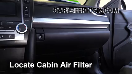 Cabin Filter Replacement: Toyota Camry 2012-2014 - 2014 Toyota Camry SE