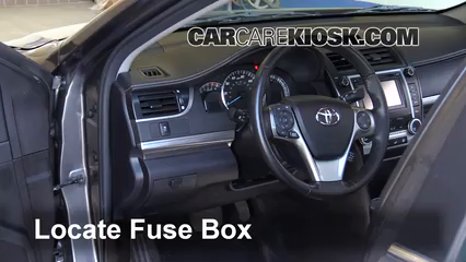 Interior Fuse Box Location: 2014 Toyota Camry SE 3.5L V6