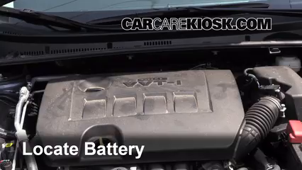 2014 Toyota Corolla S 1.8L 4 Cyl. Battery Replace