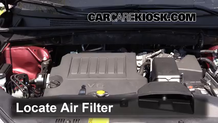 2014 Toyota Highlander LE 3.5L V6 Filtre à air (moteur) Changement