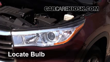 2014 Toyota Highlander LE 3.5L V6 Lights Parking Light (replace bulb)