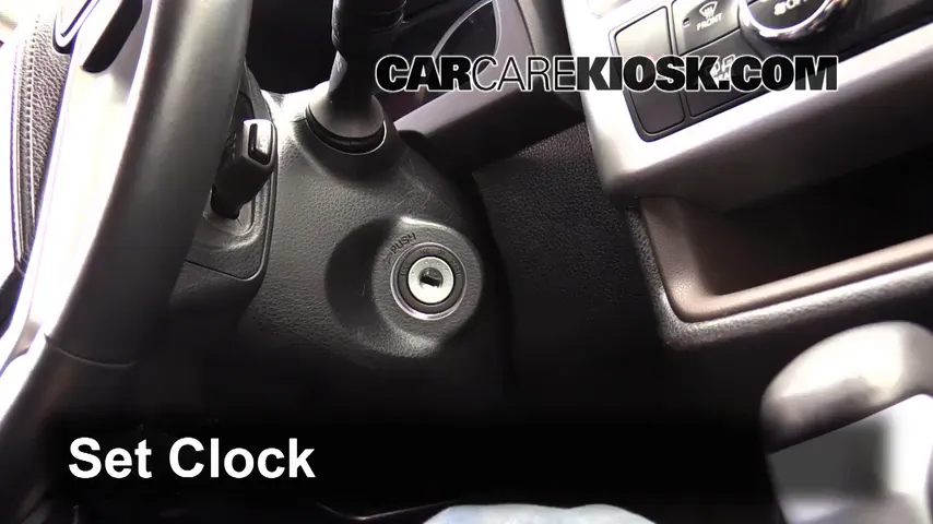 How to Set the Clock / Change Time on a 2014 Toyota Highlander LE 3.5L V6