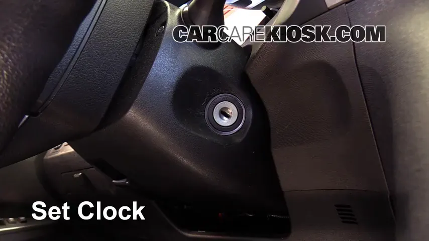 How to Set the Clock / Change Time on a 2012 Toyota Venza LE 2.7L 4 Cyl.