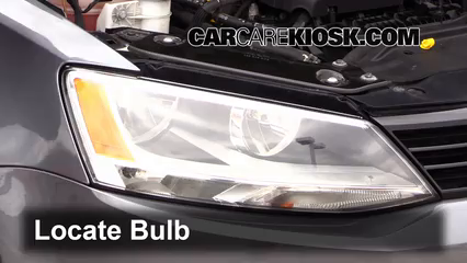 2014 Volkswagen Jetta SE 1.8L 4 Cyl. Turbo Sedan (4 Door) Éclairage Feux de route (remplacer l'ampoule)