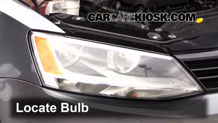 2014 Volkswagen Jetta SE 1.8L 4 Cyl. Turbo Sedan (4 Door) Éclairage Feux de croisement (remplacer l'ampoule)