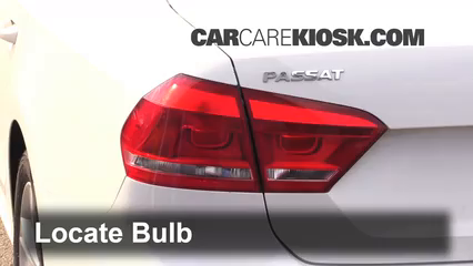 2014 Volkswagen Passat SEL Premium 1.8L 4 Cyl. Sedan (4 Door) Lights Tail Light (replace bulb)
