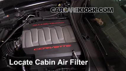 Cabin Filter Replacement Chevrolet Corvette 2014 2019 2015