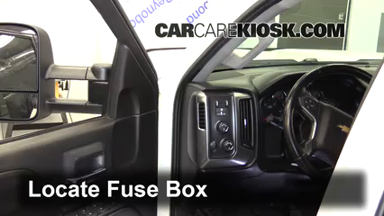Interior Fuse Box Location 2015 2019 Chevrolet Silverado