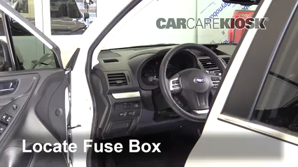 Interior Fuse Box Location 2014 2018 Subaru Forester 2015
