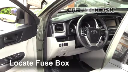 Interior Fuse Box Location 2014 2019 Toyota Highlander