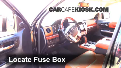 Interior Fuse Box Location 2014 2019 Toyota Tundra 2015