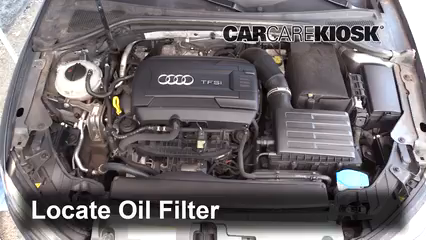 2015 Audi A3 Quattro Premium 2.0L 4 Cyl. Turbo Convertible Huile Changer l'huile et le filtre à huile