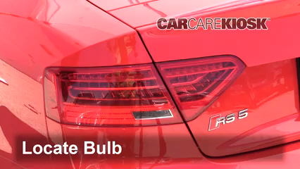 2015 Audi RS5 4.2L V8 Éclairage Feux de position arrière (remplacer ampoule)