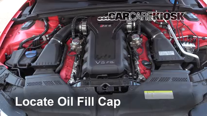 2015 Audi RS5 4.2L V8 Huile Ajouter de l'huile