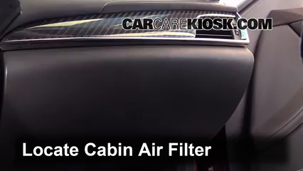 2015 Cadillac CTS 2.0L 4 Cyl. Turbo Filtro de aire (interior)