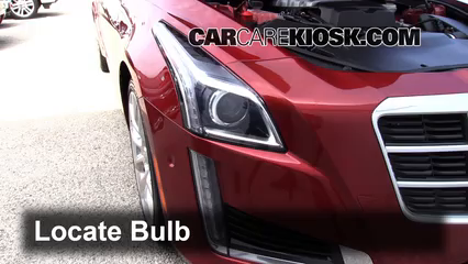 2015 Cadillac CTS 2.0L 4 Cyl. Turbo Éclairage Feux de croisement (remplacer l'ampoule)