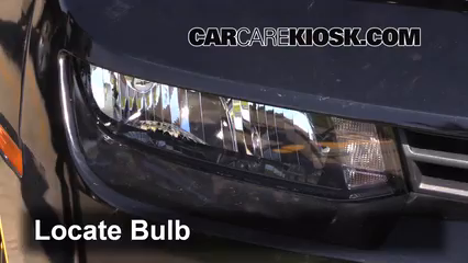 2015 Chevrolet Camaro LT 3.6L V6 Convertible Éclairage Feux de croisement (remplacer l'ampoule)