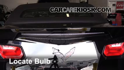 2015 Chevrolet Corvette Stingray 6.2L V8 Convertible Lights Center Brake Light (replace bulb)