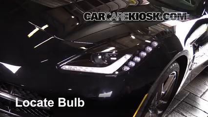 2015 Chevrolet Corvette Stingray 6.2L V8 Convertible Lights Turn Signal - Front (replace bulb)