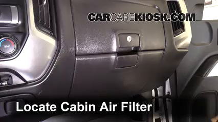 2015 Chevrolet Silverado 2500 HD LT 6.6L V8 Turbo Diesel Crew Cab Pickup Filtro de aire (interior)