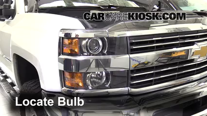2015 Chevrolet Silverado 2500 HD LT 6.6L V8 Turbo Diesel Crew Cab Pickup Lights Parking Light (replace bulb)