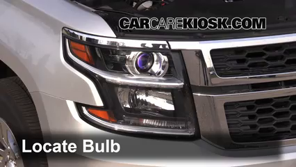 2015 Chevrolet Suburban LT 5.3L V8 FlexFuel Éclairage Feux de route (remplacer l'ampoule)