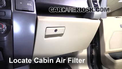 2015 Ford F-150 XLT 3.5L V6 Turbo Crew Cab Pickup Filtro de aire (interior) Cambio