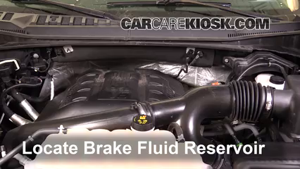 How to Check Brake Fluid Level: 2015 Ford F-150 XLT 3.5L V6 Turbo Crew
