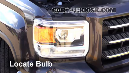 Headlight Bulb Replacement: 2015 GMC Sierra 1500 SLE 5.3L V8 FlexFuel
