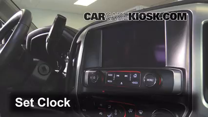 2015 GMC Sierra 2500 HD 6.0L V8 FlexFuel Extended Cab Pickup Clock