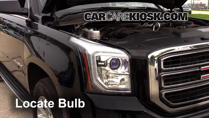 2015 GMC Yukon XL SLT 5.3L V8 FlexFuel Luces Luz de carretera (reemplazar foco) 