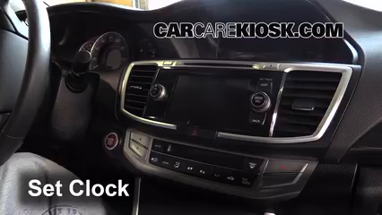 How To Change Clock On Honda Accord