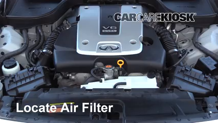 2015 Infiniti Q40 3.7L V6 Filtre à air (moteur) Changement