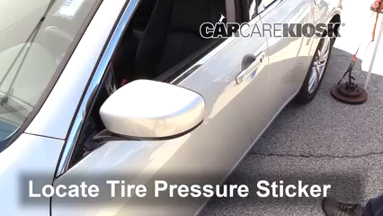 2015 Infiniti Q40 3.7L V6 Tires & Wheels Check Tire Pressure