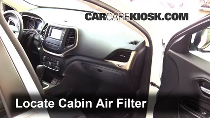 2015 Jeep Cherokee Latitude 2.4L 4 Cyl. Air Filter (Cabin) Check