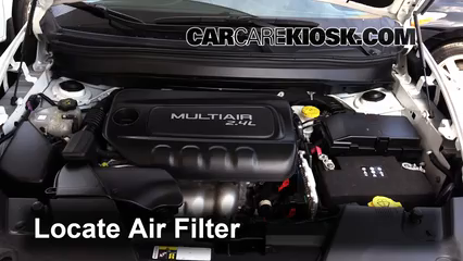 2015 Jeep Cherokee Latitude 2.4L 4 Cyl. Air Filter (Engine) Replace