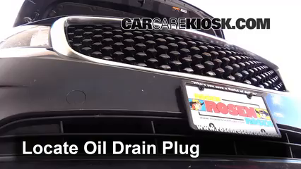 2015 Kia Sedona LX 3.3L V6 Huile Changer l'huile et le filtre à huile