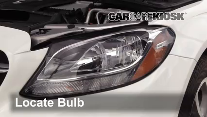 2015 Mercedes-Benz C300 4Matic 2.0L 4 Cyl. Turbo Éclairage Feux de route (remplacer l'ampoule)