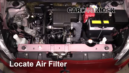 2015 Mitsubishi Mirage ES 1.2L 3 Cyl. Filtre à air (moteur) Changement