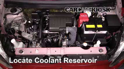 2015 Mitsubishi Mirage ES 1.2L 3 Cyl. Coolant (Antifreeze) Check Coolant Level