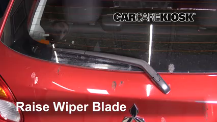 2015 Mitsubishi Mirage ES 1.2L 3 Cyl. Windshield Wiper Blade (Rear) Replace Wiper Blade