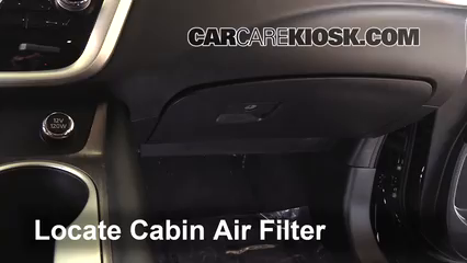 2015 Nissan Murano Platinum 3.5L V6 Filtre à air (intérieur)
