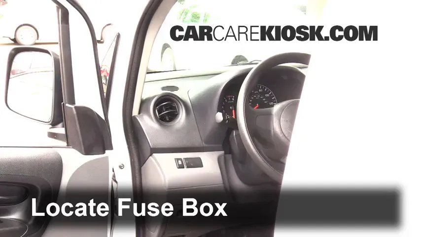 Interior Fuse Box Location: 2015 Nissan NV200 SV 2.0L 4 Cyl