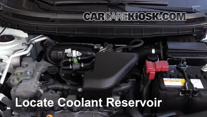 2015 Nissan Rogue Select S 2.5L 4 Cyl. Refrigerante (anticongelante) Controlar nivel de líquido