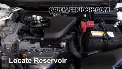2015 Nissan Rogue Select S 2.5L 4 Cyl. Líquido limpiaparabrisas Agregar líquido